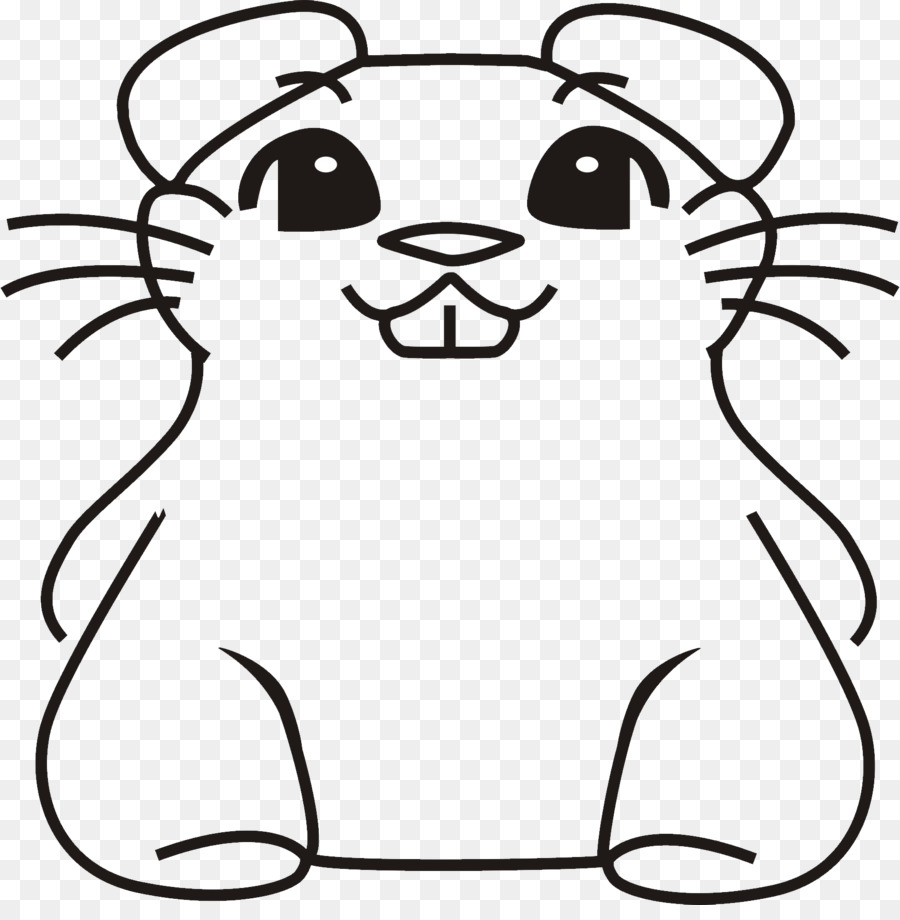 Contour De Hamster De Dessin Animé，Hamster PNG