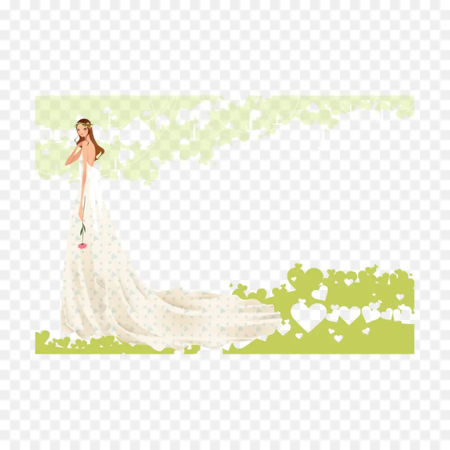 Mariée En Robe Blanche，Mariage PNG