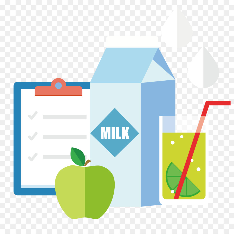 Lait Et Pomme，En Bonne Santé PNG