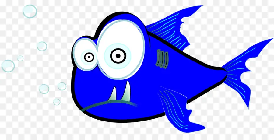 Poisson De Dessin Animé，De Grands Yeux PNG