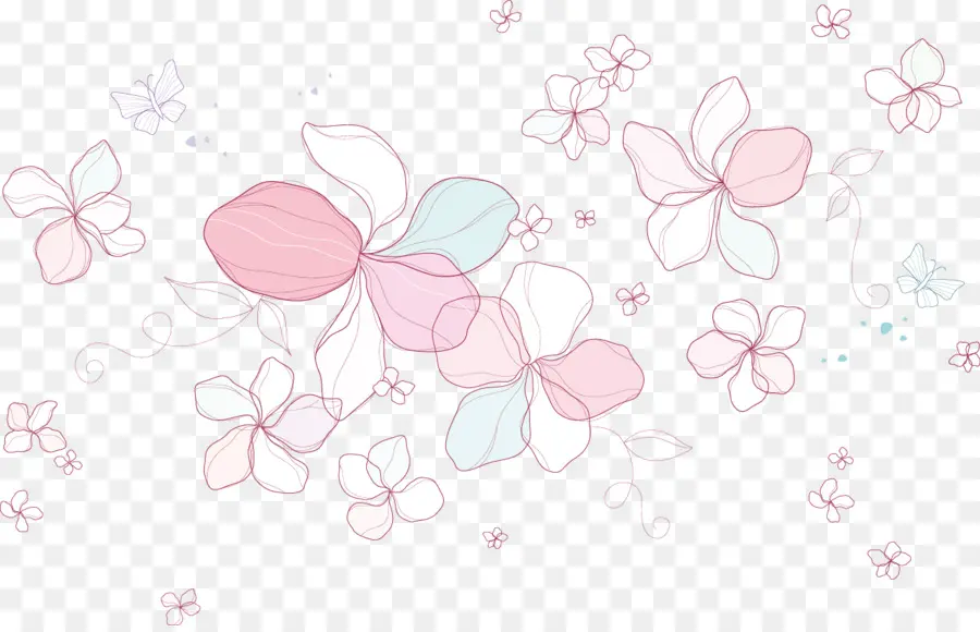 Pétale，Design Floral PNG
