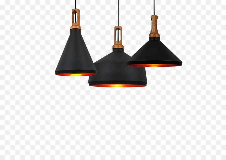 Lampes Suspendues，Noir PNG