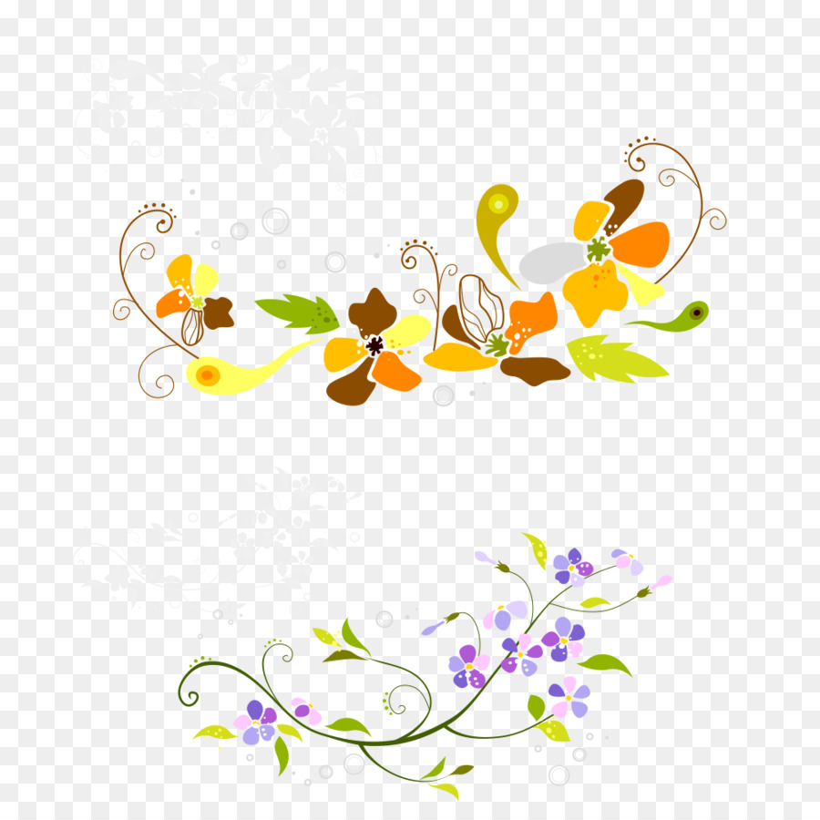 Décoration Florale，Fleurs PNG