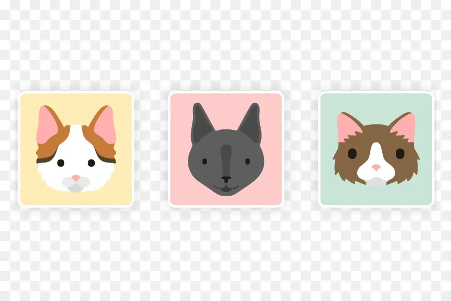 Visages De Chat，Mignon PNG