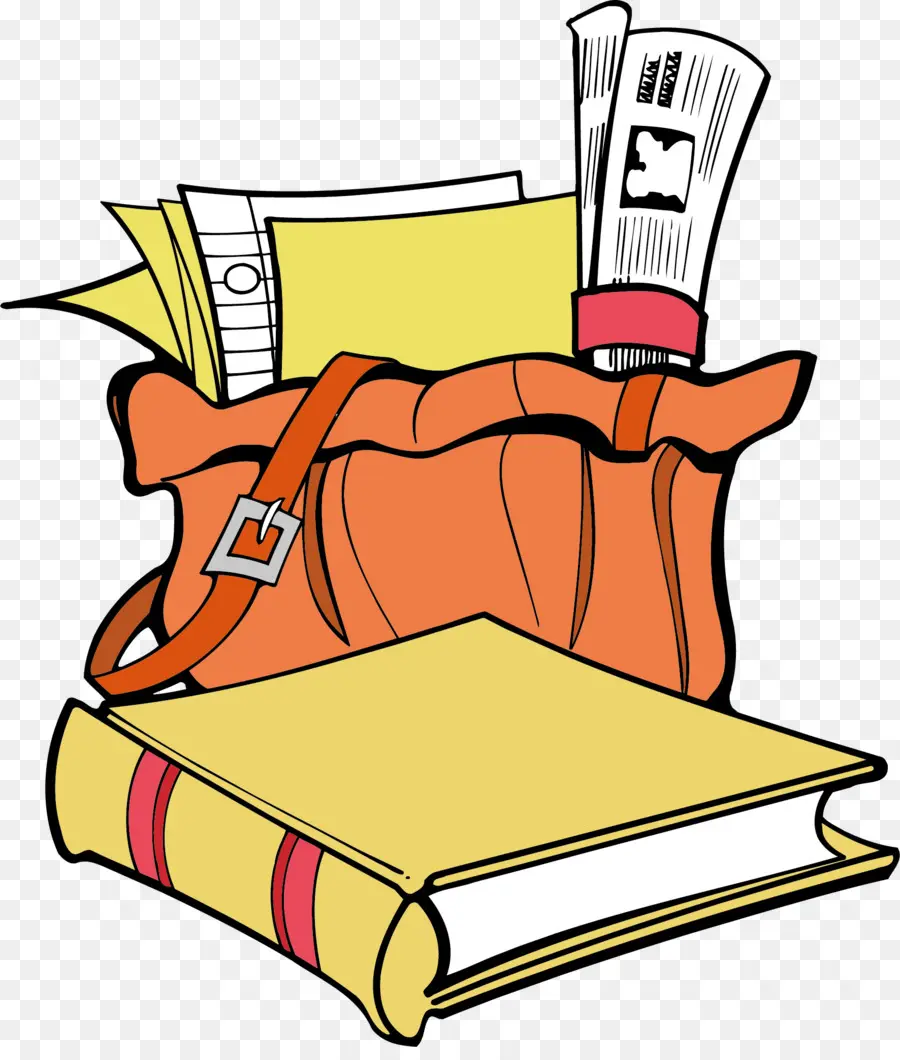 Livres Et Papiers，Sac PNG