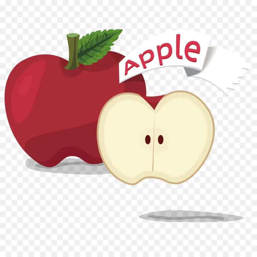 Pomme Rouge，Demi Pomme PNG