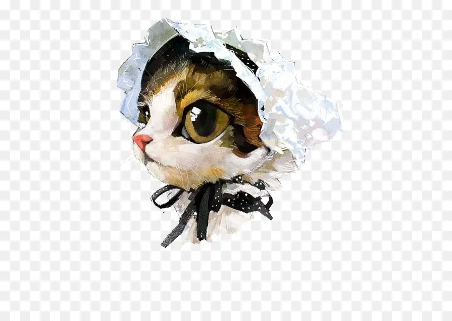 Chat Avec Bonnet，Bonnet PNG