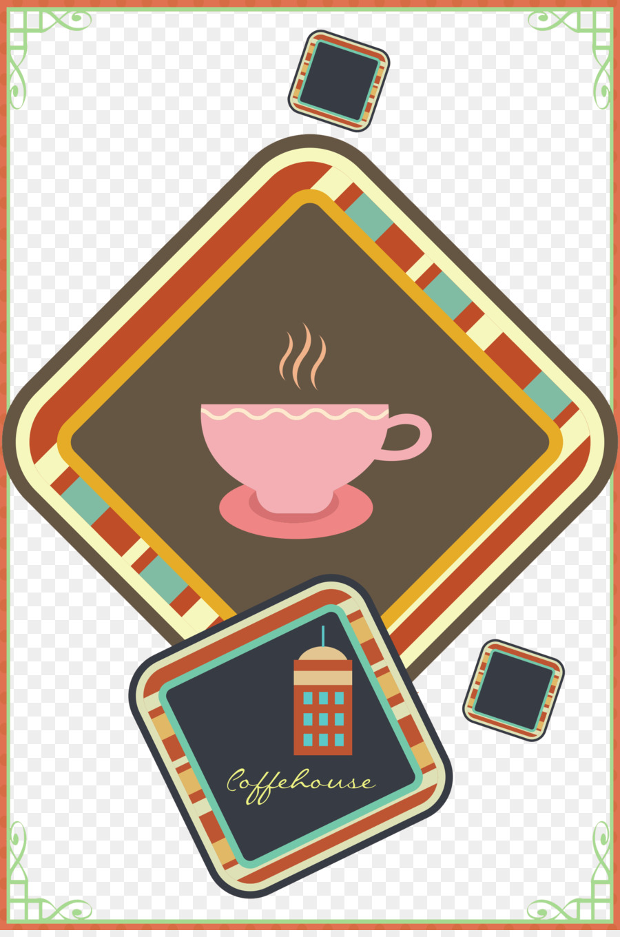 Café，Adobe Illustrator PNG