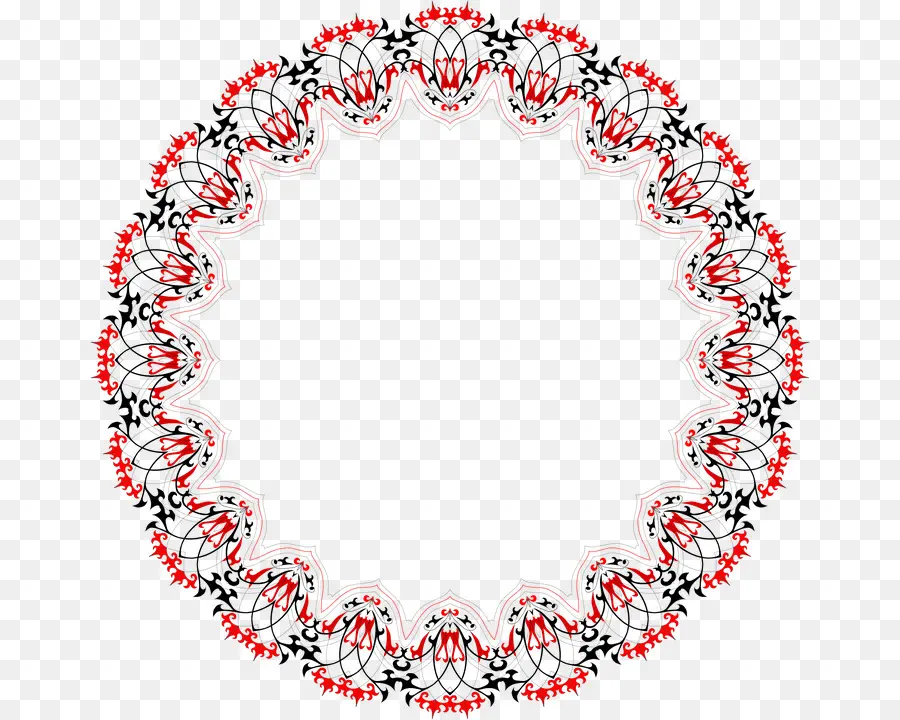 Motif Circulaire Rouge Et Noir，Conception PNG