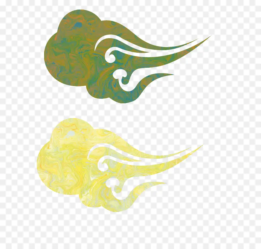 Nuages ​​décoratifs，Tourbillons PNG