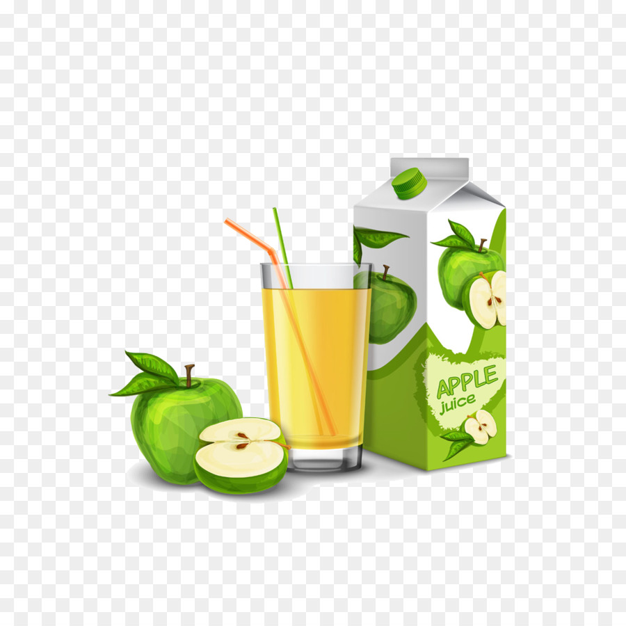 Jus De Pomme，Pomme Verte PNG