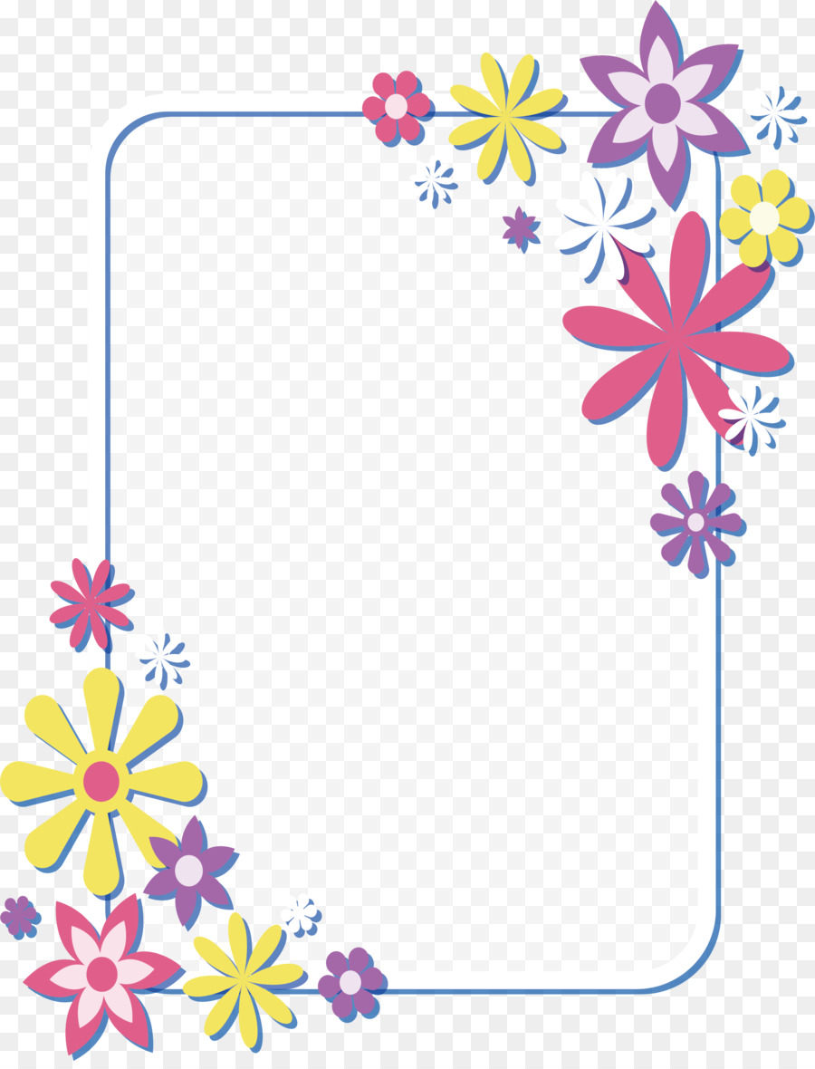 Cadre De Fleurs，Fleurs PNG