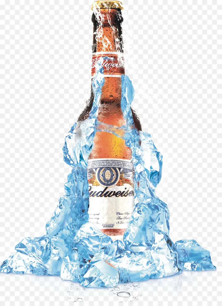 Bouteille De Bière，Glace PNG