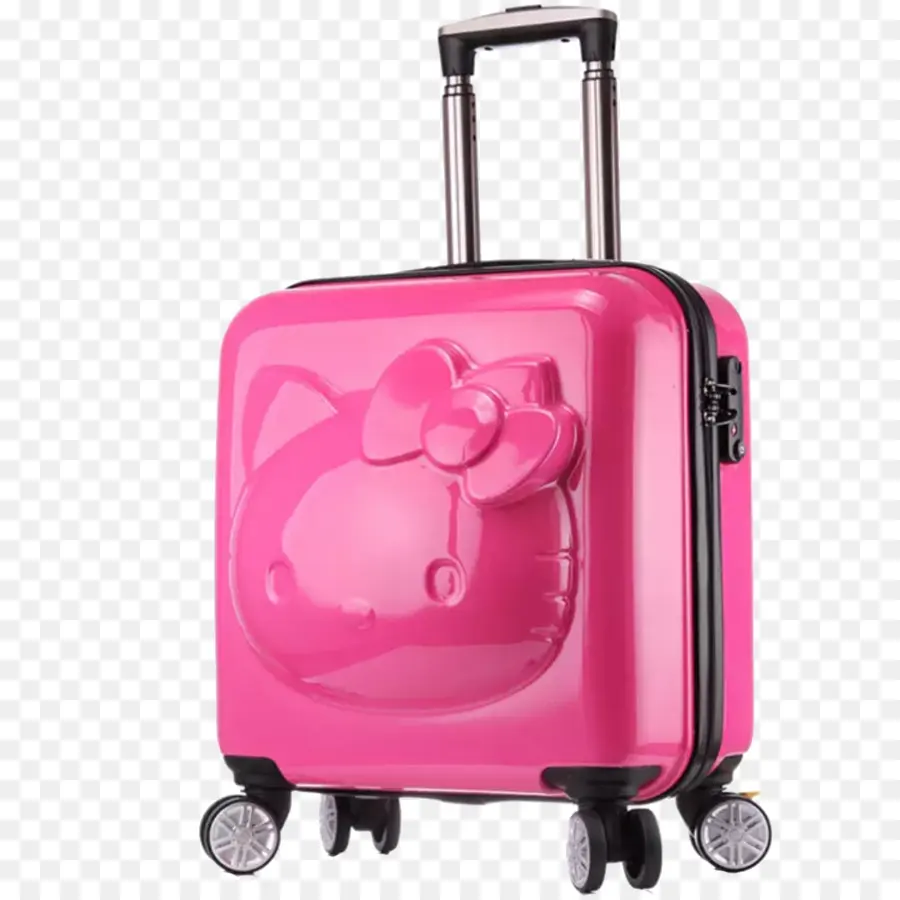 Valise Rose，Bonjour Kitty PNG