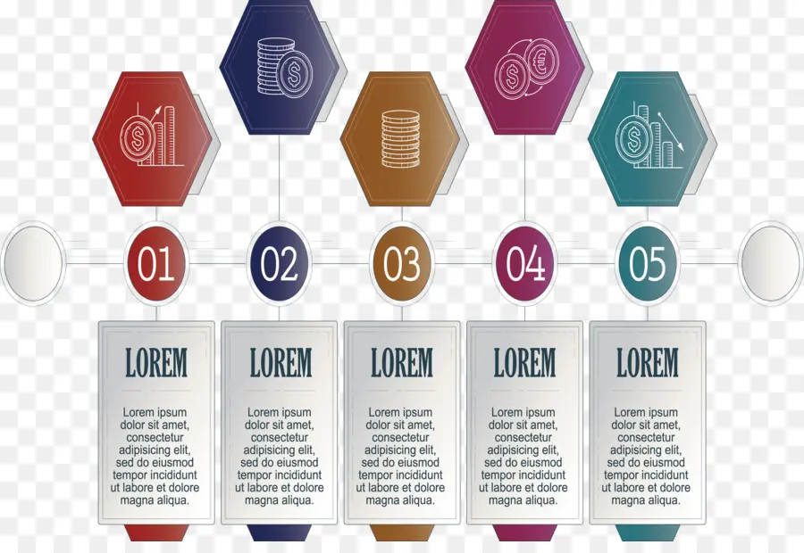 Infographie Hexagonale，Mesures PNG