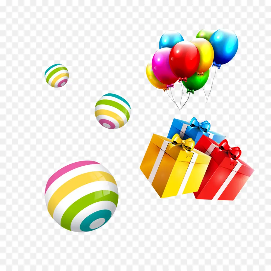Cadeau，Ballon PNG