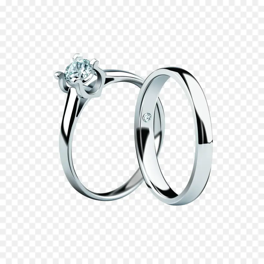 Anneaux De Mariage，Diamant PNG