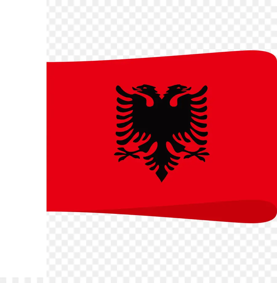 Drapeau De L'albanie，Rouge PNG