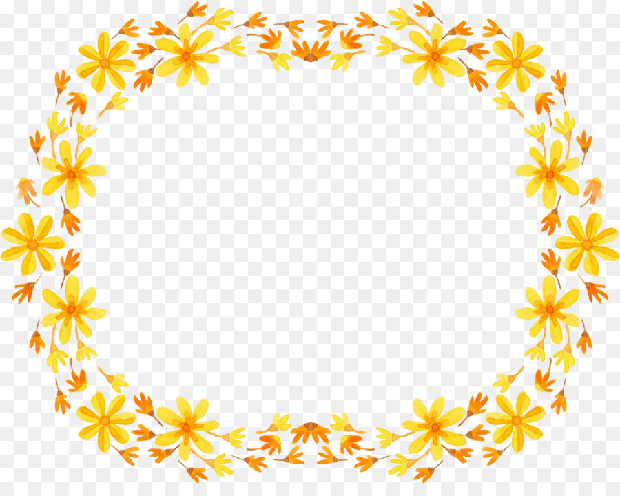 clipart gratuit bordure fleurs en