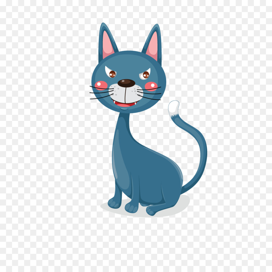 Chat Bleu，Dessin Animé PNG