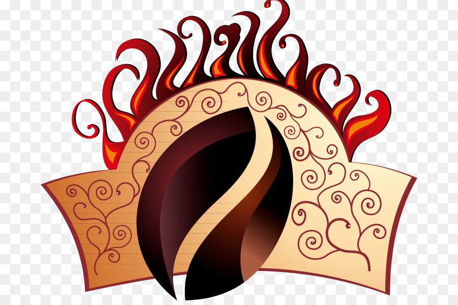 Grain De Café，Flamme PNG