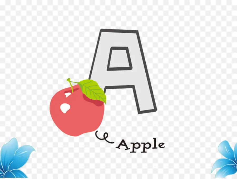 Pomme，Lettre A PNG