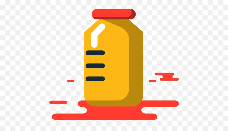 Bouteille Jaune，Liquide PNG