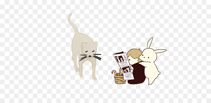 Chat Et Lapin，Journal PNG