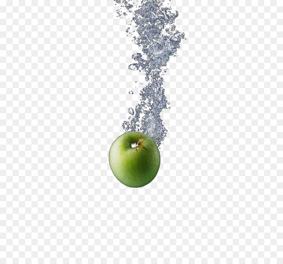 Pomme Verte Dans L'eau，Eau PNG