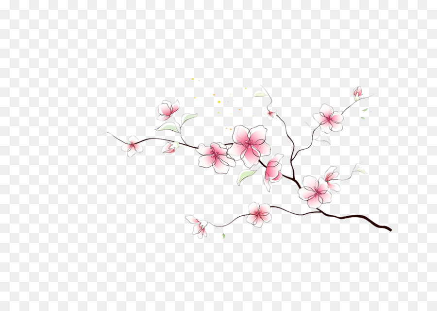 Branche De Fleurs De Cerisier，Fleurs PNG