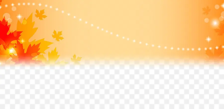 Feuilles D'automne，Orange PNG