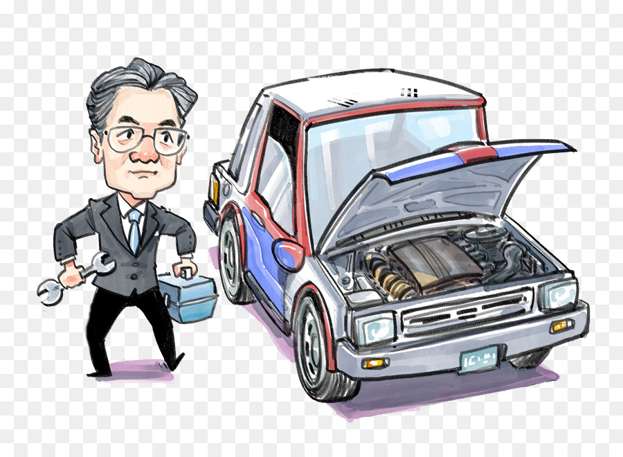 Mécanicien De Dessin Animé，Voiture PNG