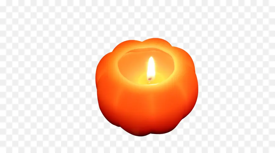 Bougie Orange，Flamme PNG