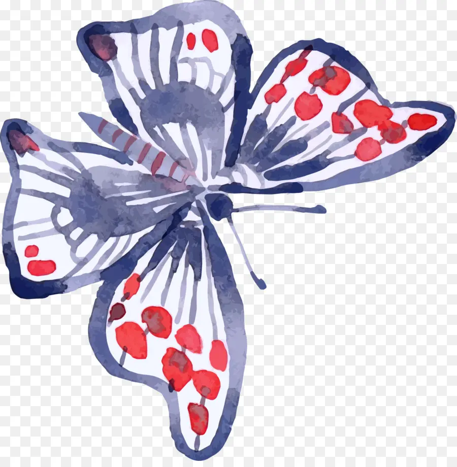 Papillon Aquarelle，Insecte PNG