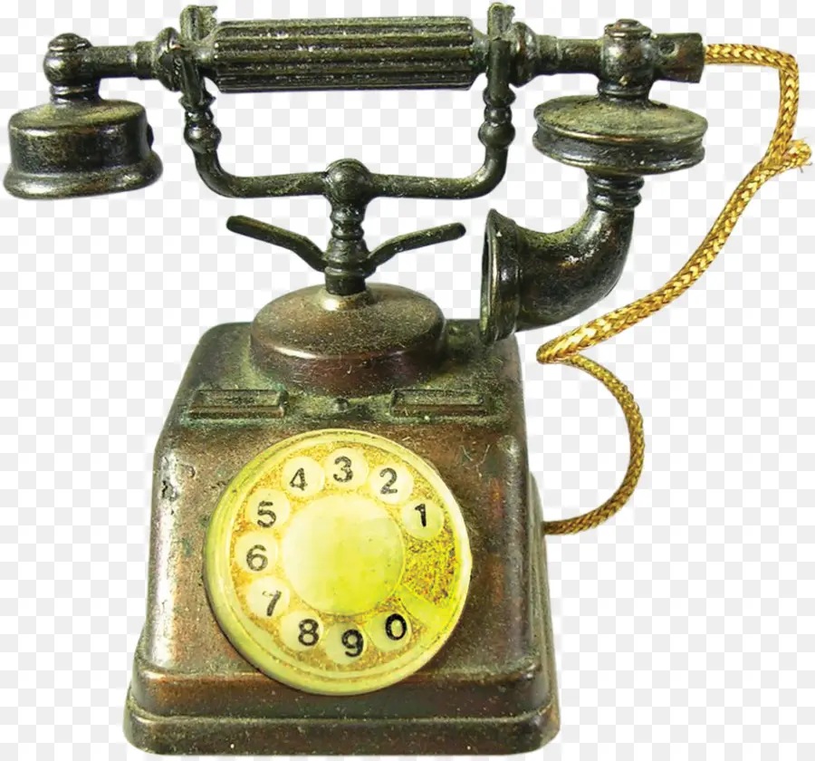 Téléphone Vintage，Cadran Rotatif PNG