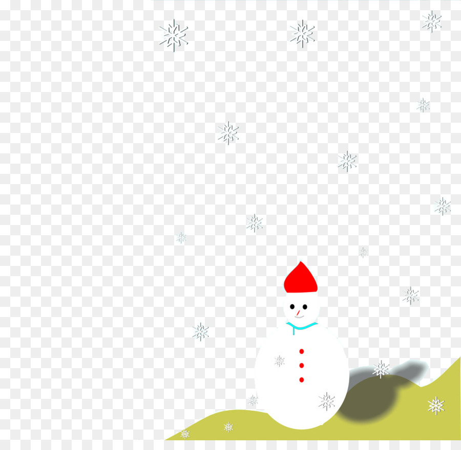 Bonhomme De Neige Au Chapeau Rouge，Neige PNG