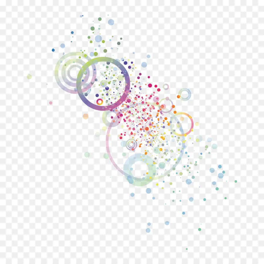 Cercles Colorés，Bulles PNG