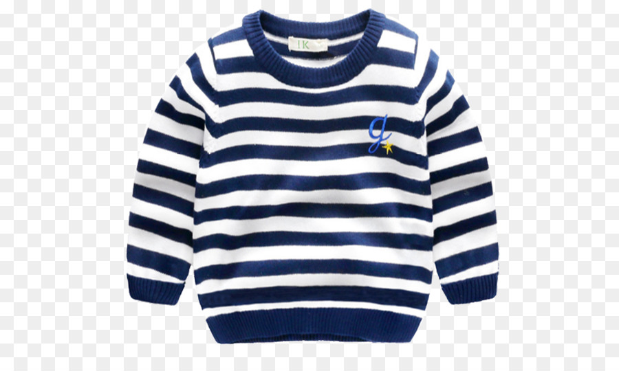 Pull Rayé，Bleu Marine PNG