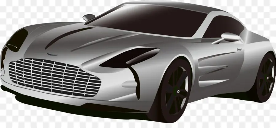 Voiture De Sport Argentée，Luxe PNG