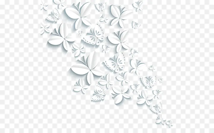 Papillons En Livre Blanc，Papier PNG