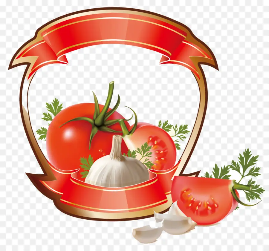 Tomate Et Ail，Légumes PNG