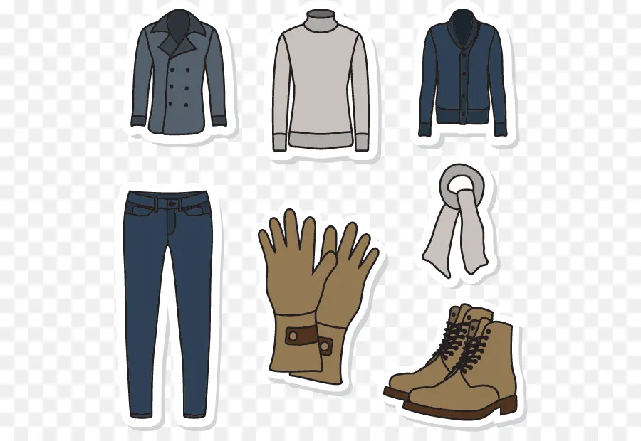 Tenue D'hiver，Veste PNG