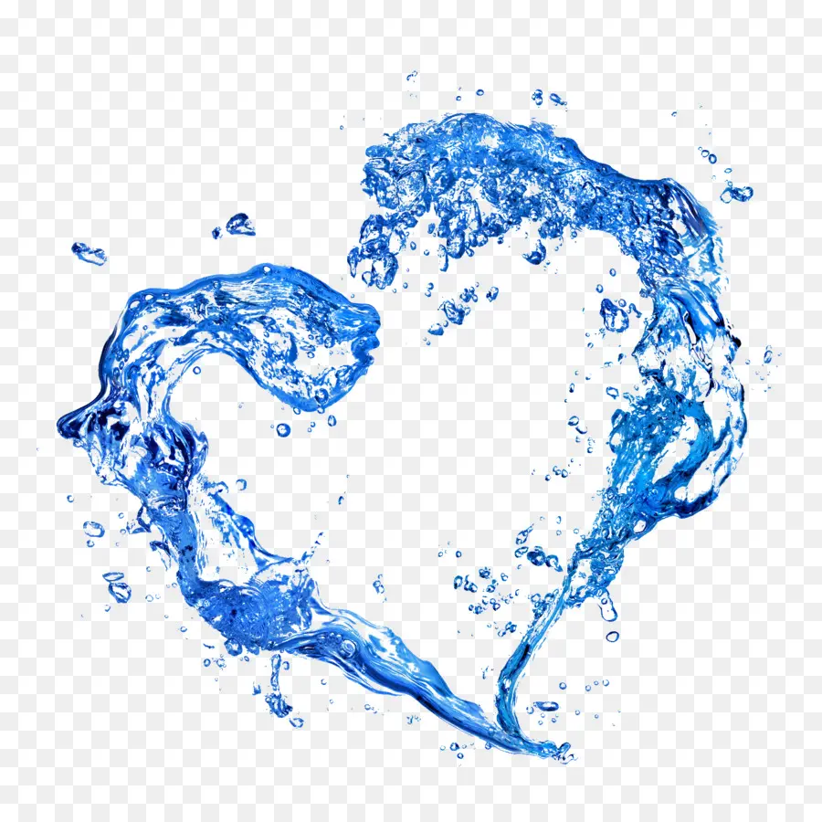 Coeur D'eau Bleue，Eau PNG