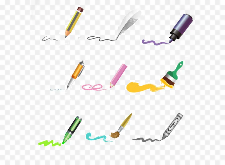 Outils D'écriture，Stylos PNG