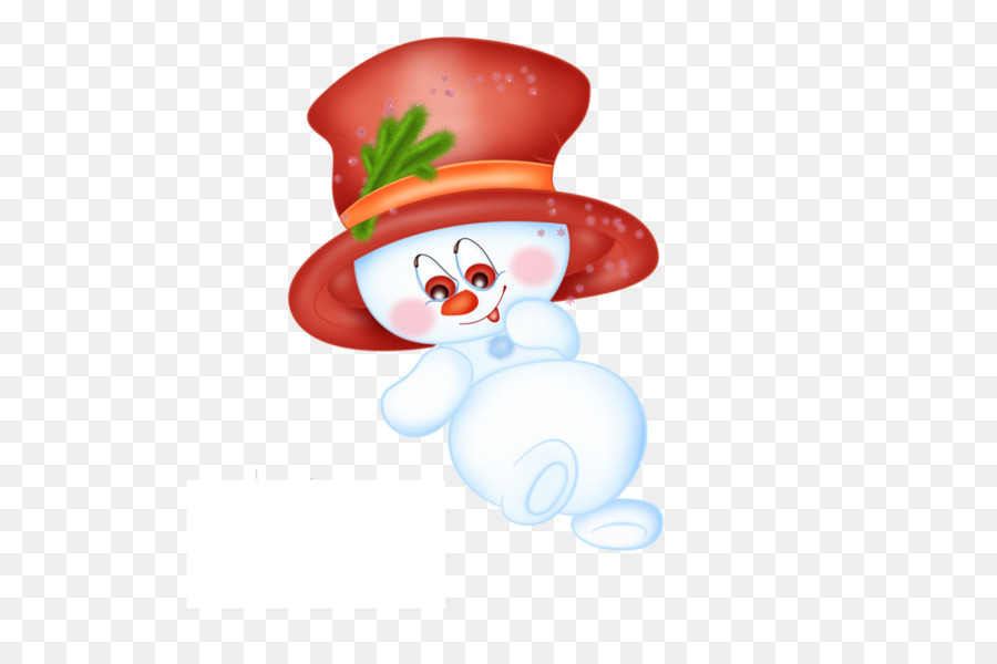 Bonhomme De Neige Au Chapeau Rouge，Neige PNG