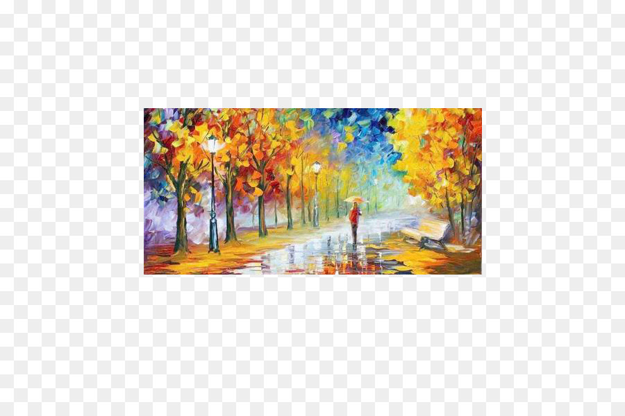 Peinture Colorée，Automne PNG