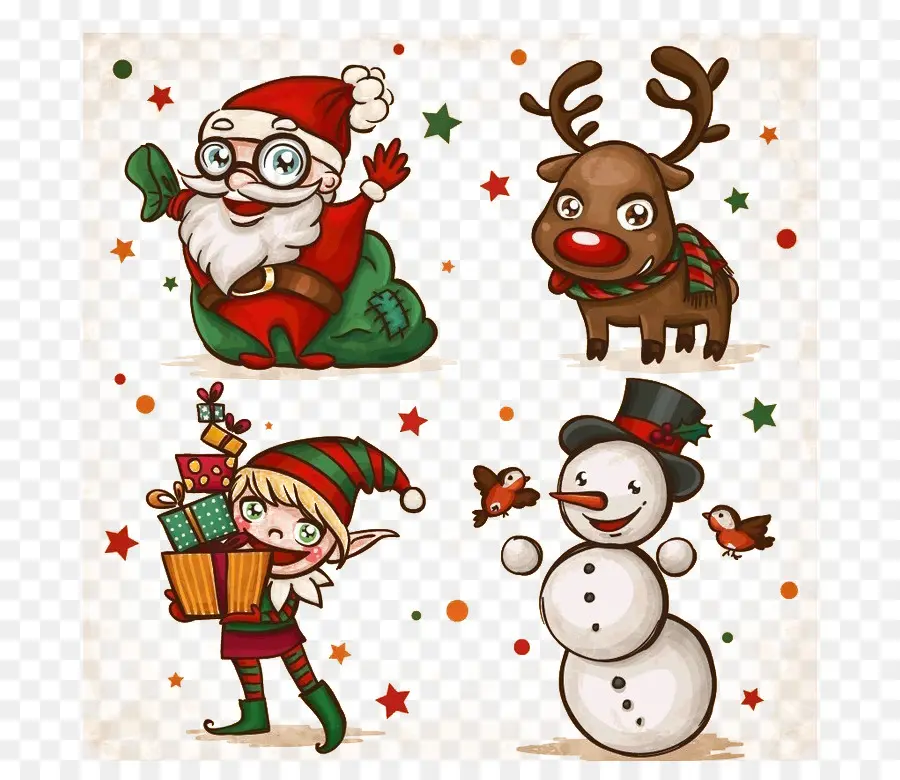 Personnages De Noël，Père Noël PNG