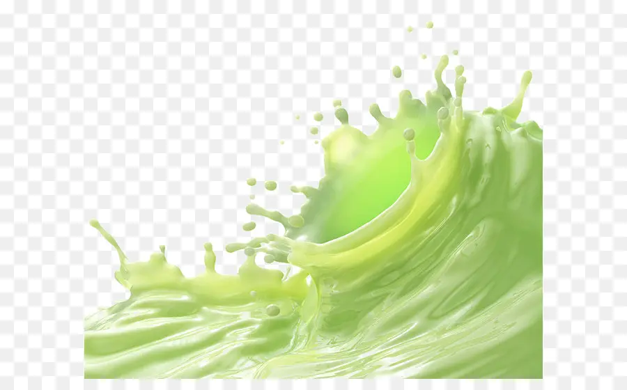 éclaboussure Verte，Liquide PNG