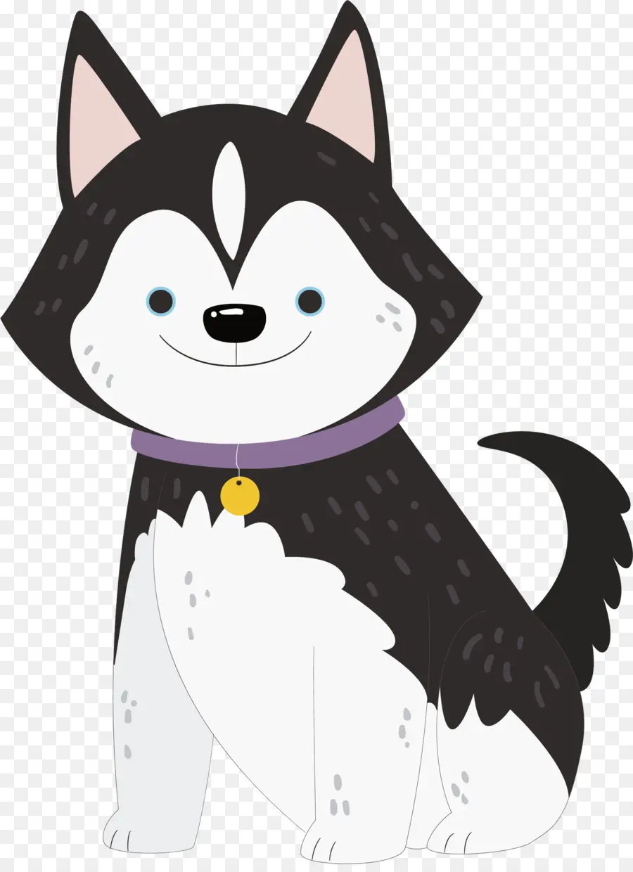 Chien Noir Et Blanc，Animal De Compagnie PNG