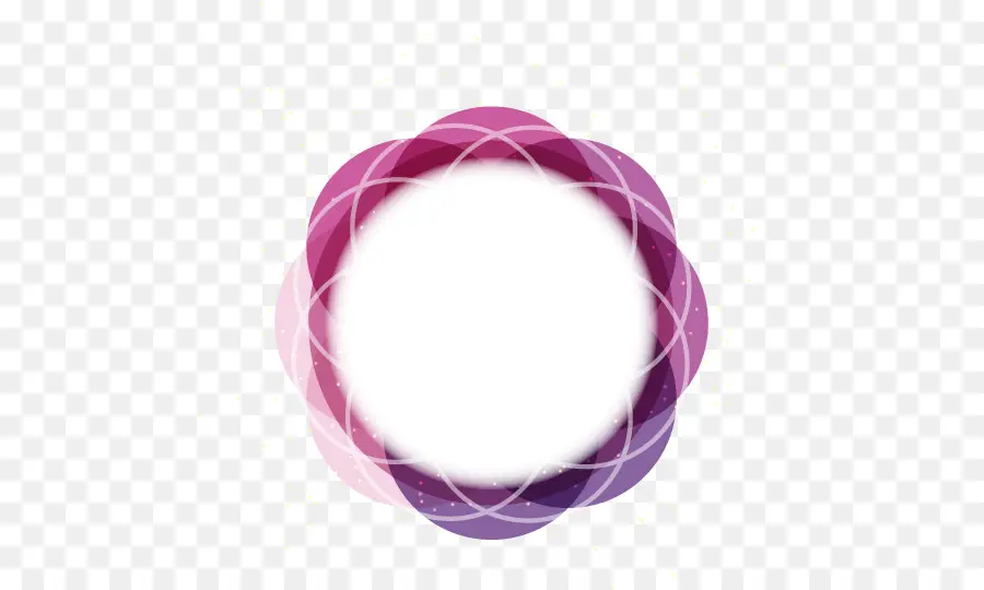 Motif Circulaire，Violet PNG